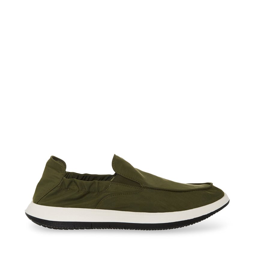 Olive Steve Madden Sonny Men\'s Loafers | PH 4258WOL